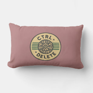 "Reset Your Day with CTRL + ALT + DELETE" Lumbar Pillow