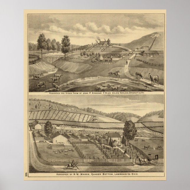 Residence and stock farm poster (Front)