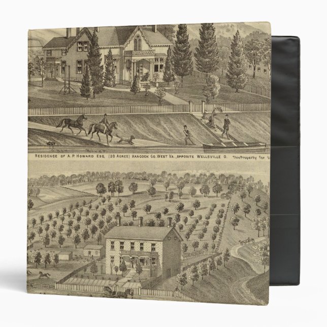 Residence of AP Howard Hancock Binder (Front/Inside)