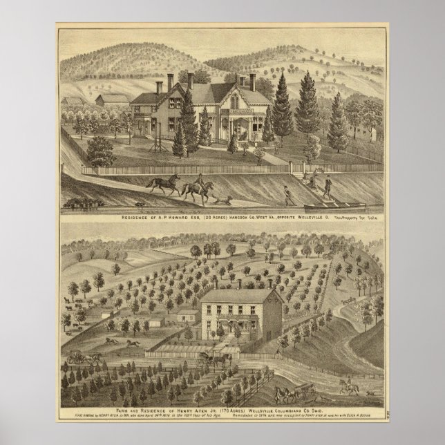 Residence of AP Howard Hancock Poster (Front)