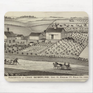 Residence of C Seiberling Mouse Pad