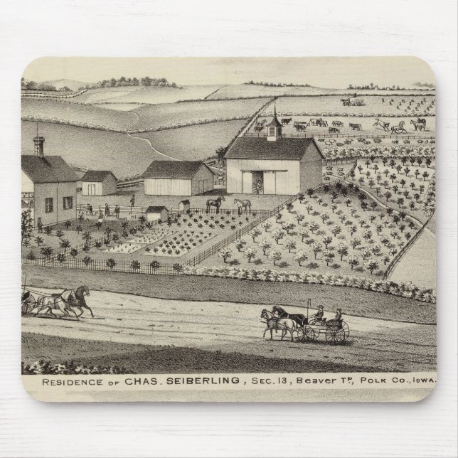 Residence of C Seiberling Mouse Pad (Front)