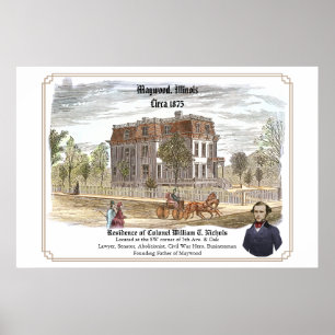 Residence of Colonel W. T. Nichols Poster