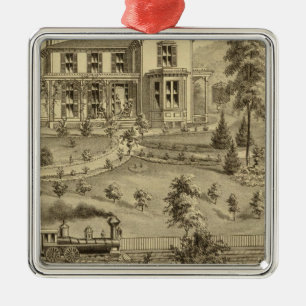 Residence of David R Kerr Metal Ornament