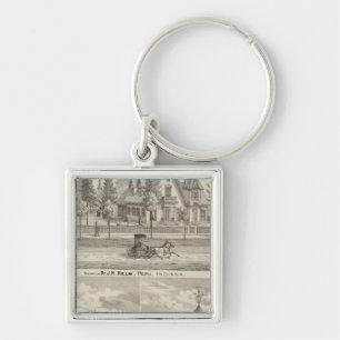 Residence of Dr JH Helm, Peru Keychain