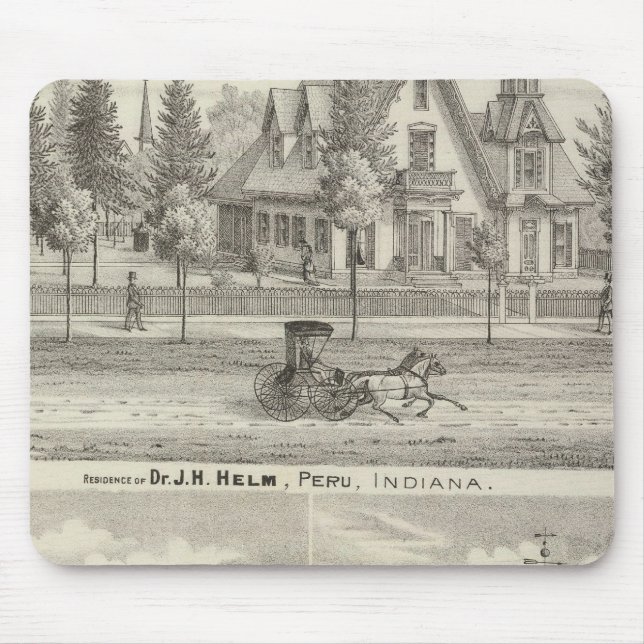Residence of Dr JH Helm, Peru Mouse Pad (Front)