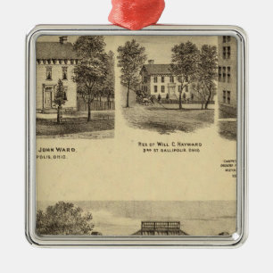 Residence of Dr Joseph Shallcross Metal Ornament