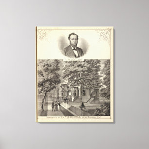 Residence of Dr TG Chattle, Long Branch Canvas Print