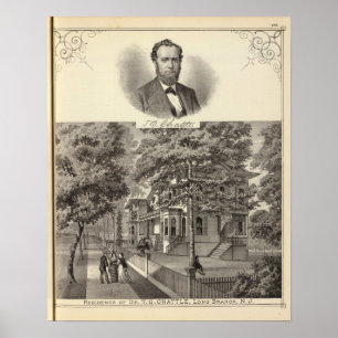 Residence of Dr TG Chattle, Long Branch Poster
