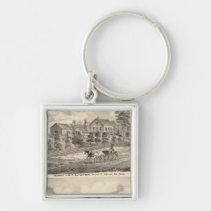 Residence of GP & J Leyner, Boone Tp Keychain