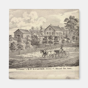 Residence of GP & J Leyner, Boone Tp Magnet