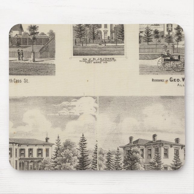 Residence of Henry Baker and others Mouse Pad (Front)