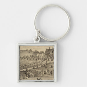 Residence of Jacob Markley Keychain