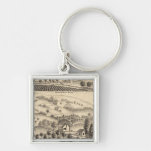 Residence of Joseph Alexander, Mendocino Keychain