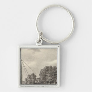 Residence of Joseph Francis, Tom's River, NJ Keychain