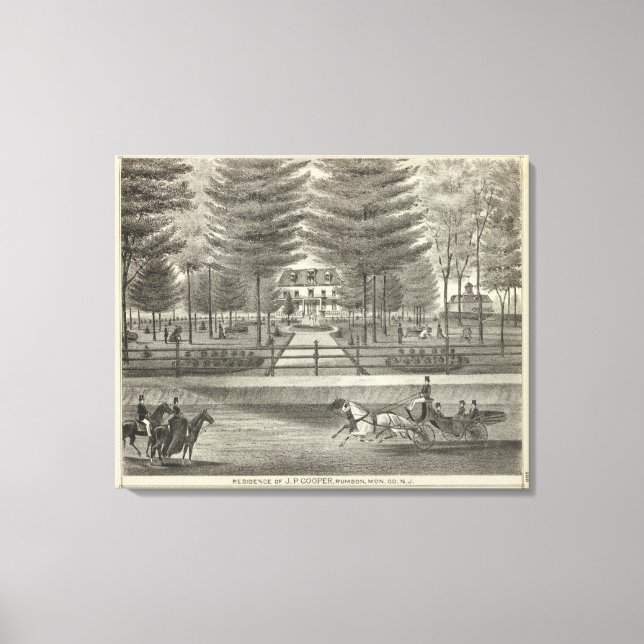 Residence of JP Cooper, Rumson New Jersey Canvas Print (Front)