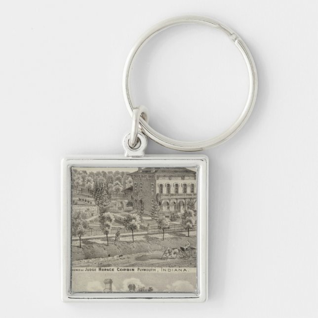 Residence of Judge Horace Corbin Keychain (Front)