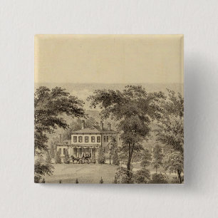 Residence of Marshall McDonald 2 Inch Square Button