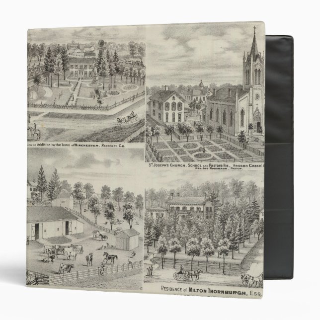 Residence of Milton Thornburgh Fayette Co Binder (Front/Inside)