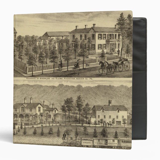 Residence of Steffler and Clark, Rochester Binder (Front/Inside)