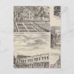 Residence of the late Dr Seth Hobbs Washington Co Postcard