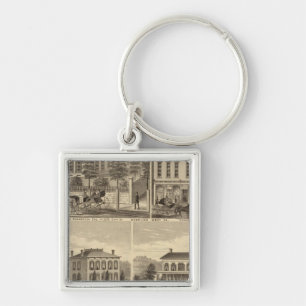 Residence of Thomas Hornbrook Keychain