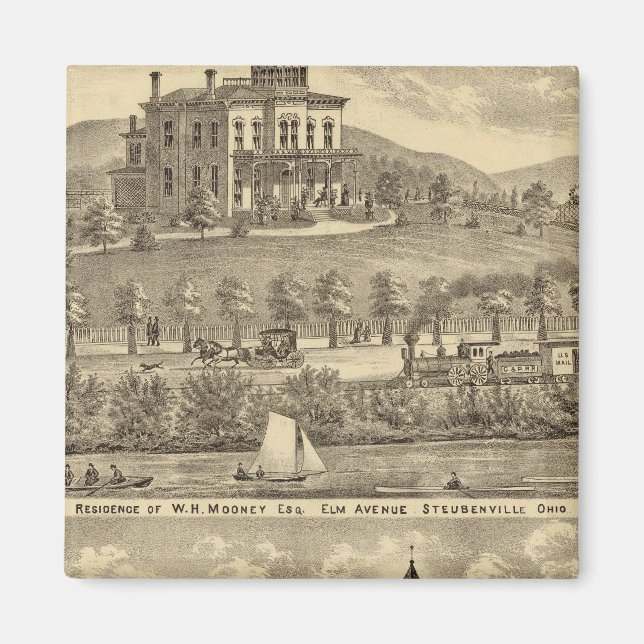 Residence of WH Mooney Magnet (Front)