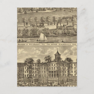 Residence of WH Mooney Postcard