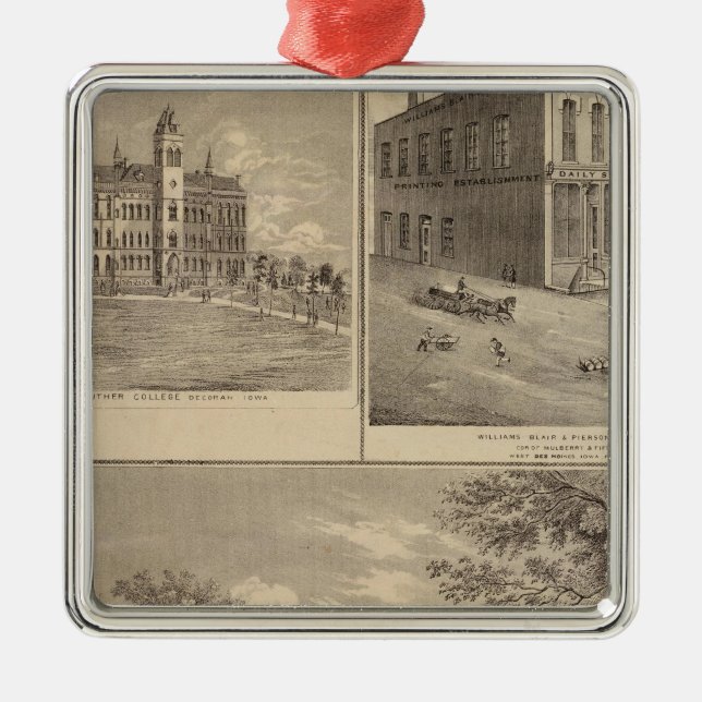 Residence, West Liberty College Metal Ornament (Front)