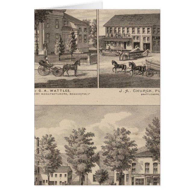 Residences and factory in Bennington (Front)