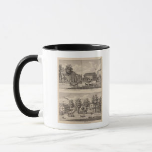 Residences and factory in Bennington Mug