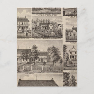 Residences and Farm Buildings, Owatonna, Minnesota Postcard