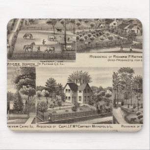 Residences and farms in Edgar, Hardin, Massac Mouse Pad