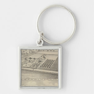 Residences, Black's Station Keychain
