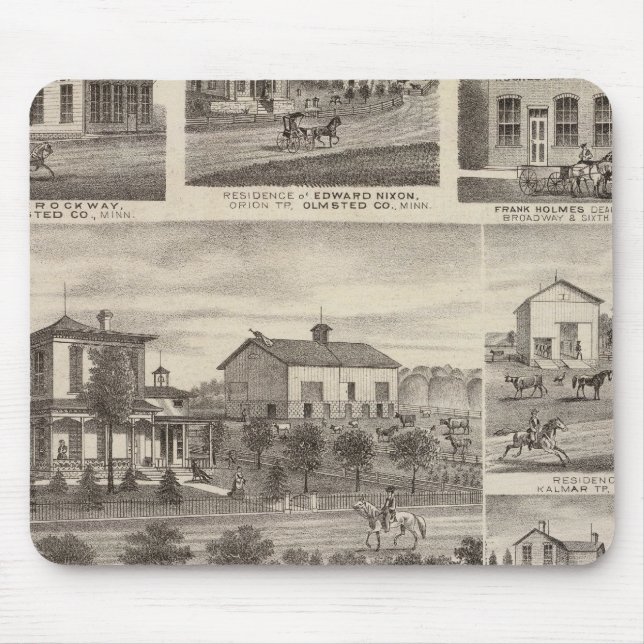 Residences, businesses, and Town of Eyota Mouse Pad (Front)