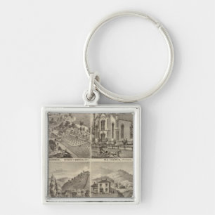 Residences, Farms, Brewery and Stable, Minnesota Keychain