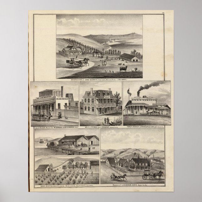 Residences, farms, businesses poster (Front)