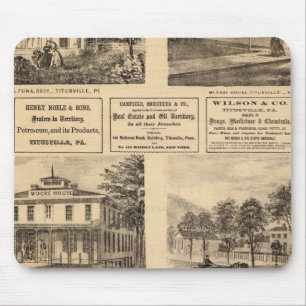 Residences, hotels, Titusville, Franklin Mouse Pad