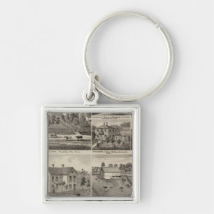 Residences in Amherst and Fillmore, Minnesota Keychain