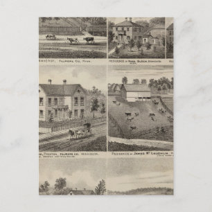 Residences in Amherst and Fillmore, Minnesota Postcard
