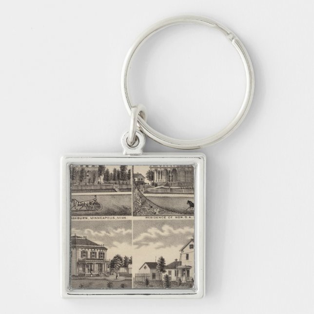 Residences in Minnesota Keychain (Front)