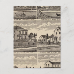 Residences in Minnesota Postcard