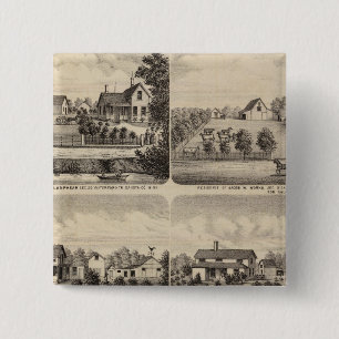 Residences, Minnesota 2 Inch Square Button