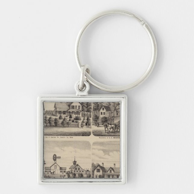 Residences, Minnesota 3 Keychain (Front)