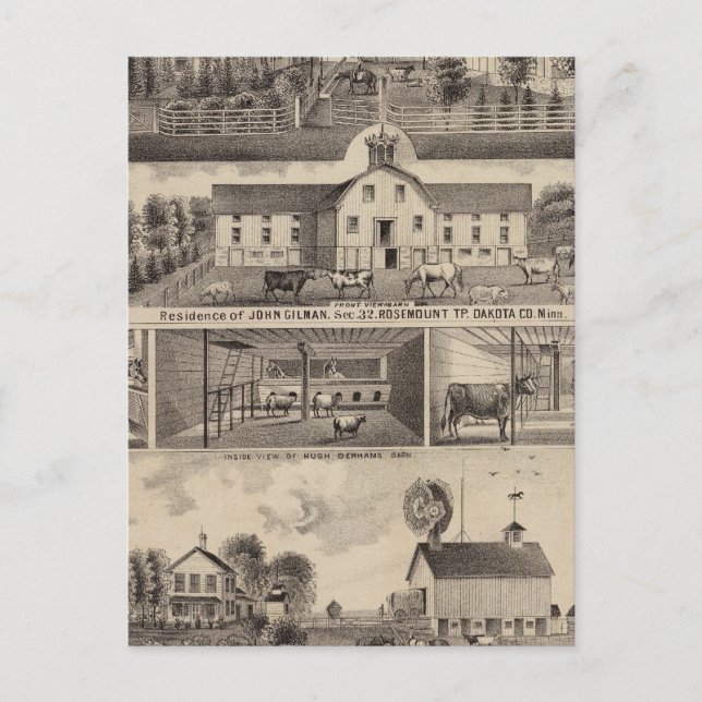 Residences, Minnesota 4 Postcard (Front)