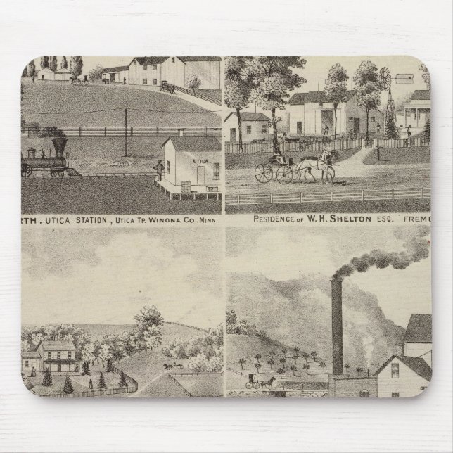 Residences, Minnesota Mouse Pad (Front)