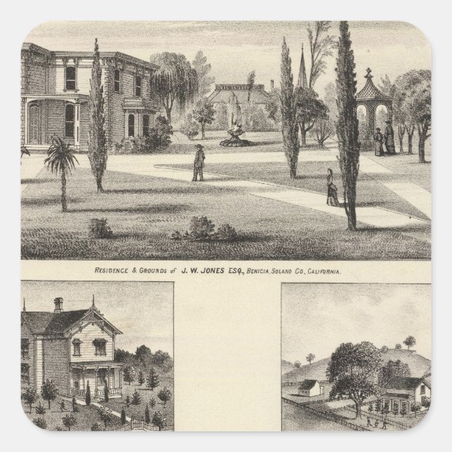 Residences, Monastery Square Sticker (Front)