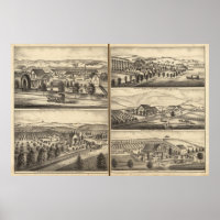 Residences of CP Hatch, Wm Sexton, JM Freeman