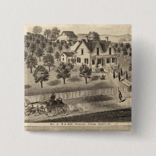 Residences of SA Nay and DM Winans 2 Inch Square Button