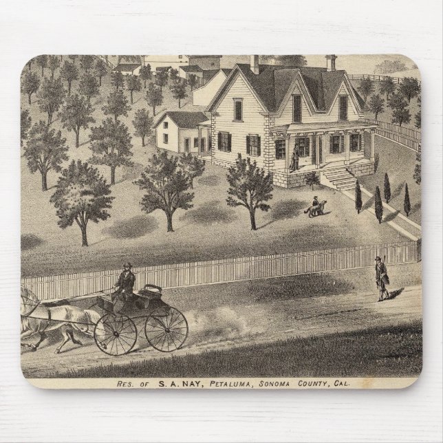 Residences of SA Nay and DM Winans Mouse Pad (Front)